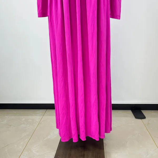 NWOT Farm Rio Pink 3d Roses Long Sleeve Draped Midi Dress Size S - Image 7