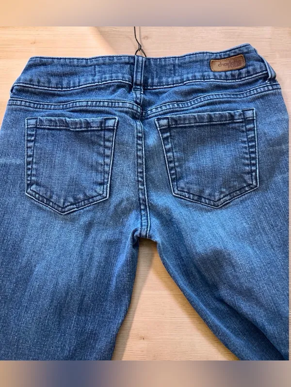 Charlotte Russe Low Rise Flare Jeans Y2K Dark Wash Size 2S - Image 8