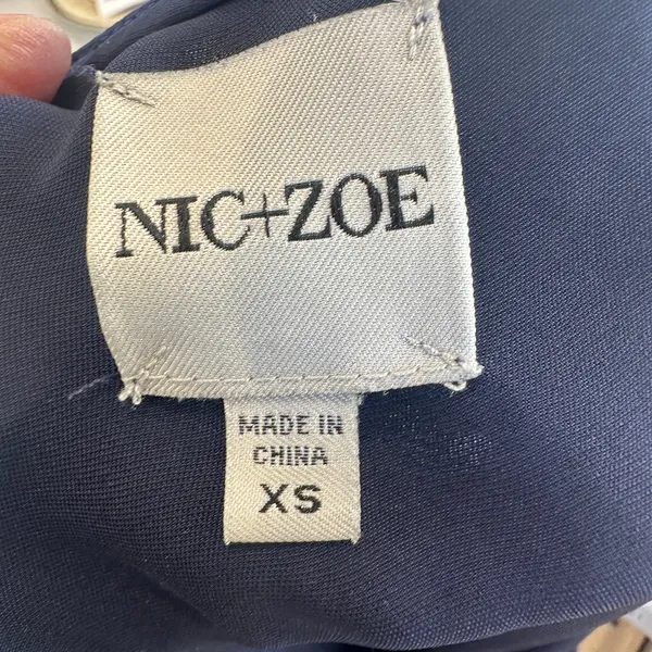 Nic+Zoe Blue Slip Midi Dress XS Tank Bias Cut Cocktail Minimalist Designer $158 - Image 11
