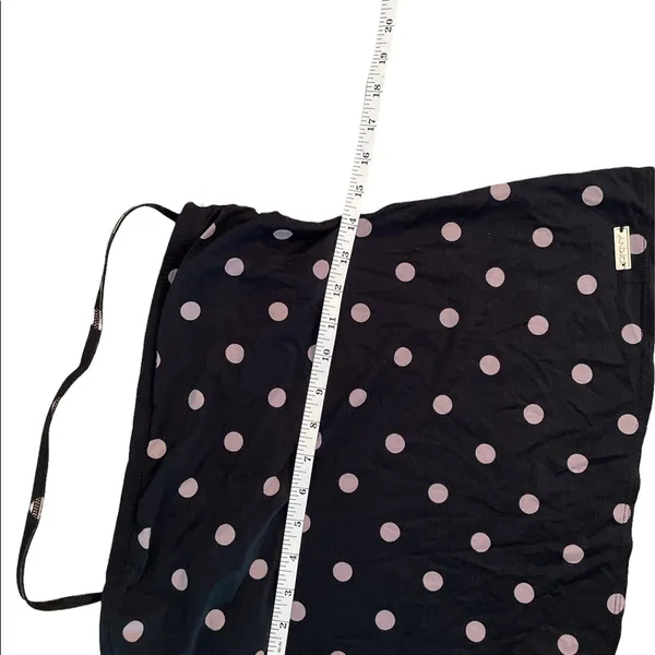 DKNY Swim Bathing Suit Top only Black with Gray Polka dots Loose Fit Small - Image 9