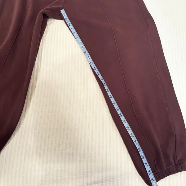 Nike Therma Fit Dark Maroon High Waist Women's Jogger Elastic Waist Size Large - Image 9