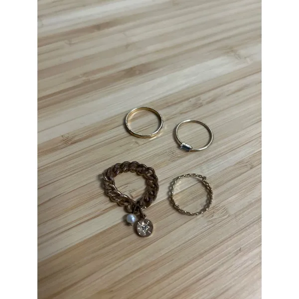 REVOLVE 8 Other Reasons Bling It On Ring Set Gold Womens Size OS - Image 4