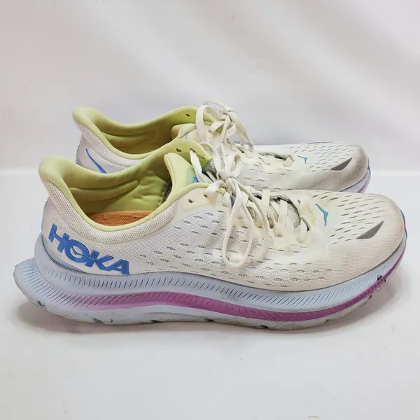 Hoka‎ One One Kawana Running Shoes Womens 10.5 White Blue Pink Cushioned 1123164 - Image 4