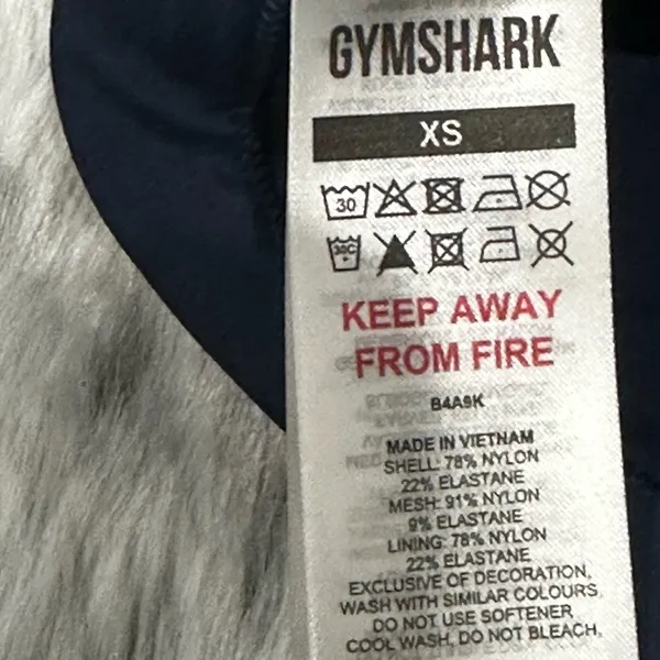 Gym shark Blue Sports Bra xs - Image 2