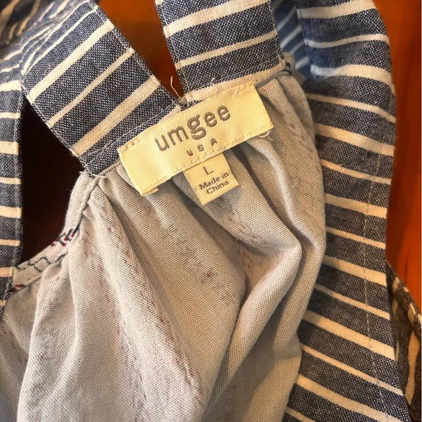 $5 in a bundle Umgee blue striped sundress Size Large - Image 9