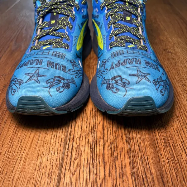 Brooks Launch 9 Boston Run Happy Blue Lobster Running Shoes 1203731B458 Womens 7 - Image 4
