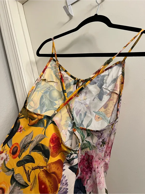 Anthropologie Lyrebird x Burcu Korkmazyurek Silky Slip Dress Size Medium - Image 9