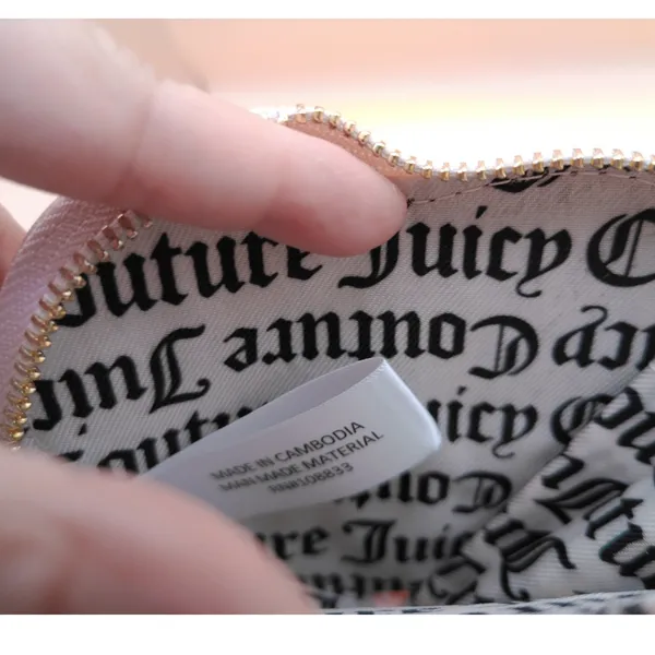 Juicy Couture Juicy In Bloom Heart Straw‎ Coin Purse Pink Floral Wristlet NWT - Image 6