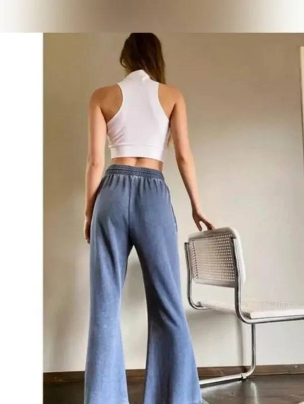 Free People Cozy Cool Girl Lounge Pants in a washed black grey finish XL - Image 9