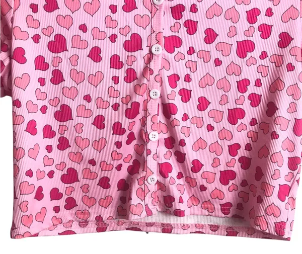 SheIn All Over Heart Crop Top - Image 8