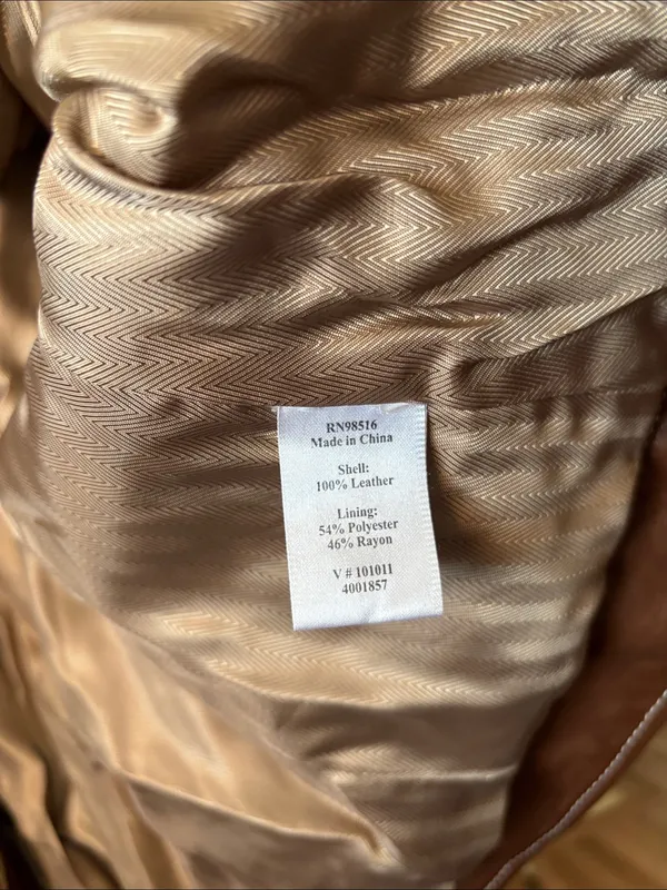 Coldwater Creek Ladies Brown Leather Utility Vest Medium - Image 6
