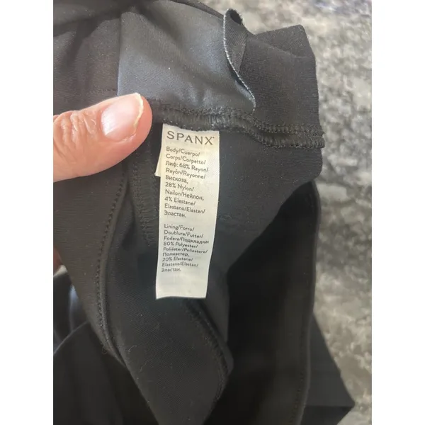 Spanx Womens Pants The Perfect Black Ponte Pant Ankle XS inseam 25 Office Casual - Image 5
