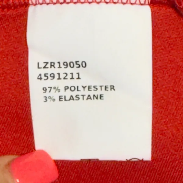 1550 | NWOT Red Lace‎ Peplum Layered Ruffle Mini Cocktail Holiday Dress Women S - Image 6