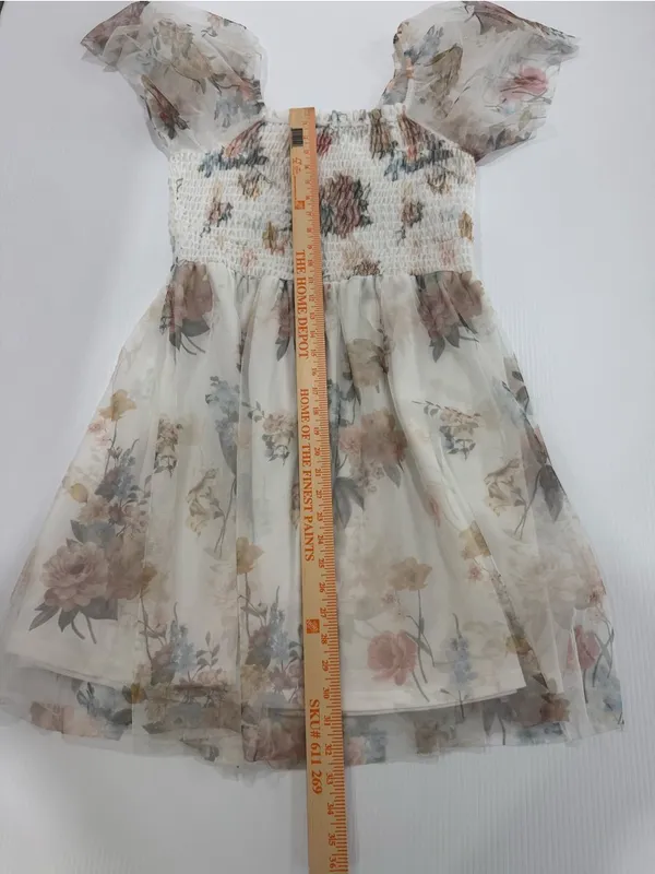 Tivoli Tulle Short Dress - White Floral - Baltic Born XL - Image 5