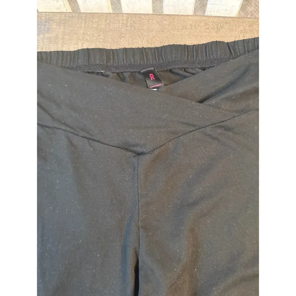Romwe Women's Black V Shaped Waist Flare Casual Pants Size Large - Image 4