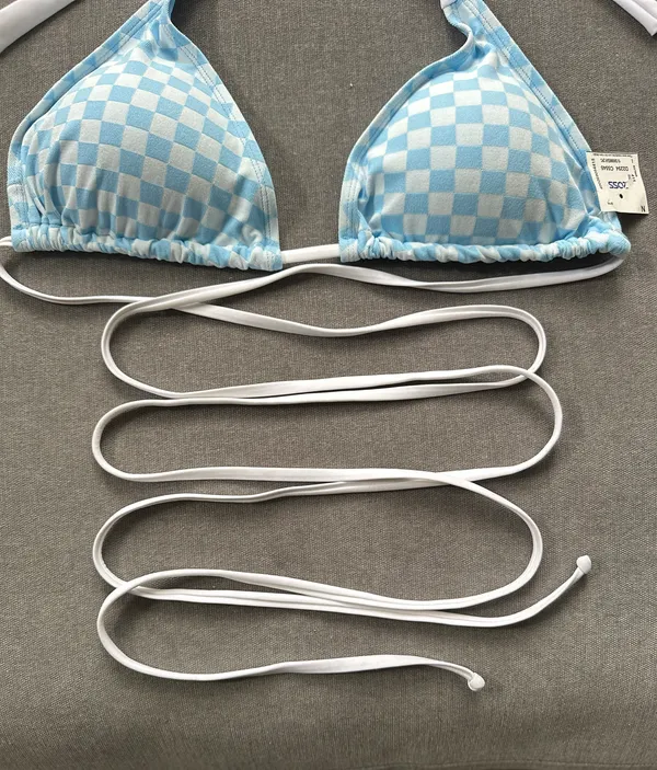 Triangle Bikini Top Blue Size M - Image 5