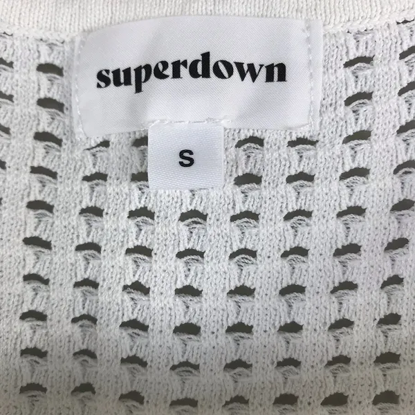 SUPERDOWN Open Knit Dress-Coverup Sz S Fairy Preppy Coastal Pool Feminine Resort - Image 8