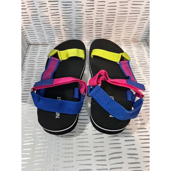 New Nine West Tomoro 2 Womens Platform Sandals Multicolor Strappy Neon Size 8M‎ - Image 5