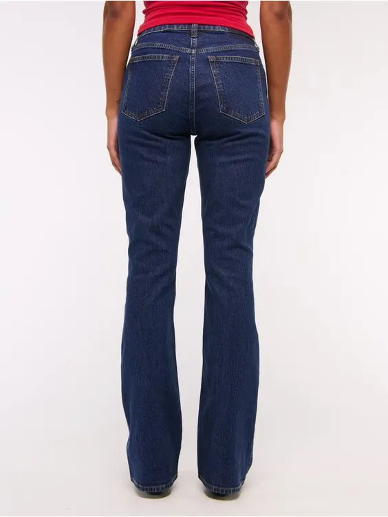Abercrombie & Fitch Curve Love Mid Rise Bootcut Jean - Image 3