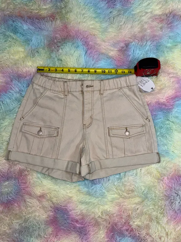 Cute khaki denim shorts Tan Size 10 - Image 5