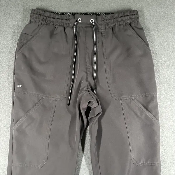 Koi Next Gen Pants Womens XS Gray‎ Jogger Scrub Elastic Waist Pockets Stretch - Image 3