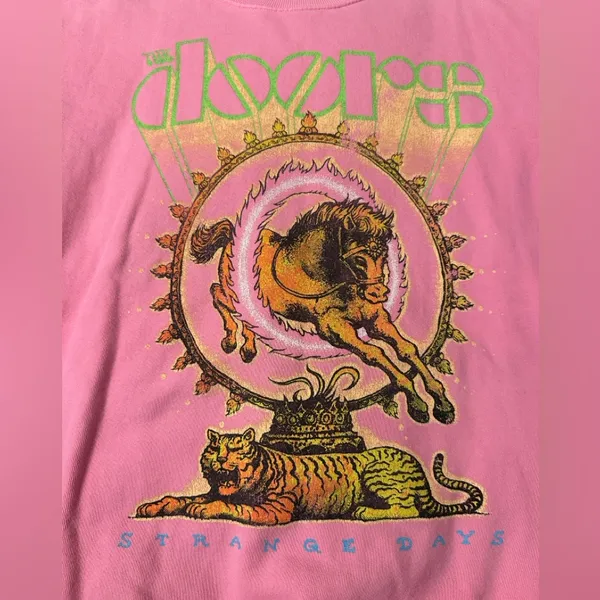 Daydreamer The Doors Crewneck Pink Cozy Sweatshirt - Size L - Image 6