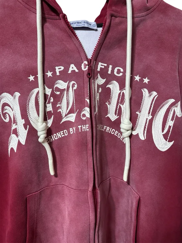 Aelfric Eden vintage washed zip-up hoodie - Image 3