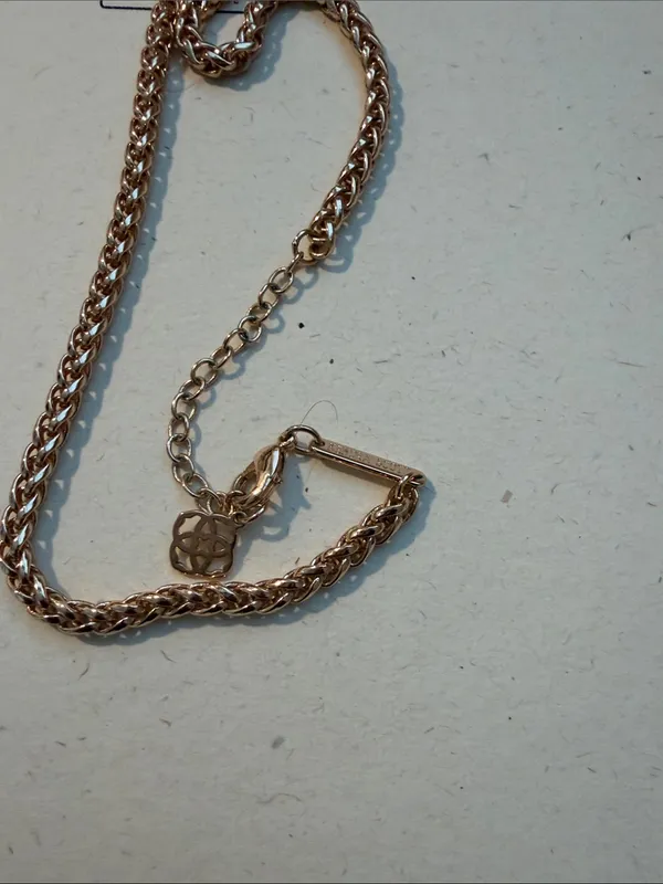 Kendra Scott Jayce Pyrite Rose Gold Necklace - Image 2