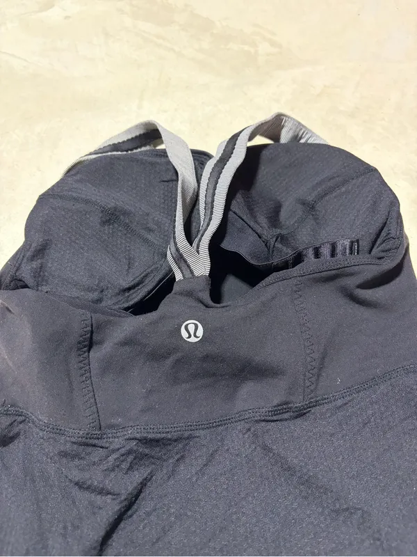Lululemon Black Tank with built in bra - Image 3