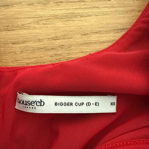 House of CB Corset Gown Long Sleeves Everly Size XS (Cup D-E) Red - Image 7