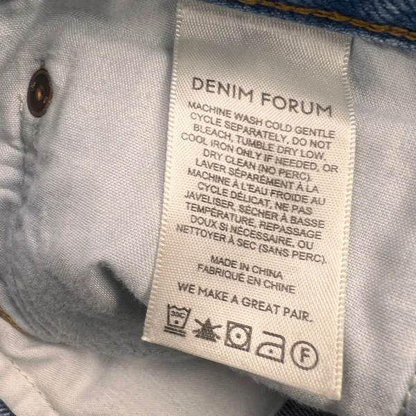 Aritzia Denim Forum The Boyfriend High Rise Loose Fit Jeans Button Fly Size 27 - Image 13