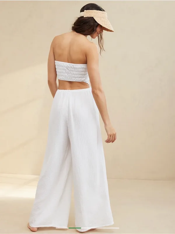 Aerie Gauzy Strapless Jumpsuit - Image 2