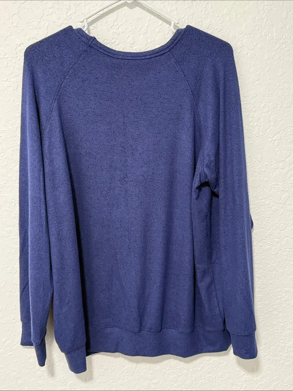 Buffalo David Bitton Crewneck Pullover in Blue Size XL - Image 5