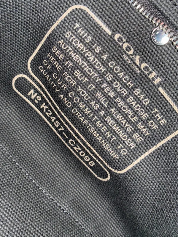 Coach Cargo Embroidered Tote Crossbody Bag 20, NWT, Black / Silver - Image 14