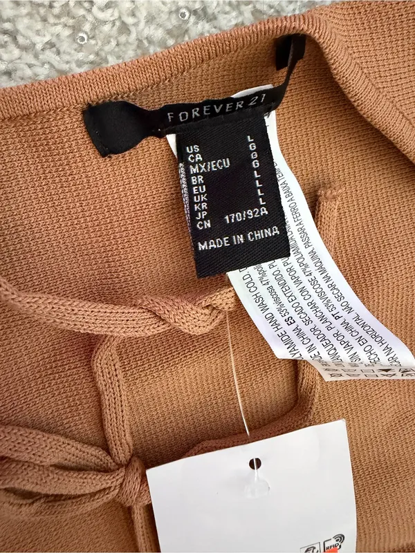 Forever 21 Square Neck Ribbed Tank - Rust - Image 3