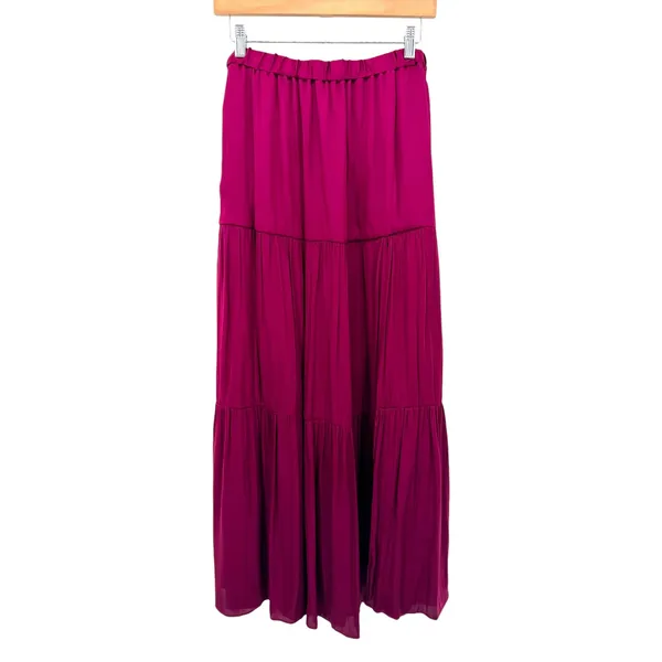 Banana Republic Womens‎ 2-Piece Satin Halter Top Maxi Skirt Set M Romantic Flowy - Image 6