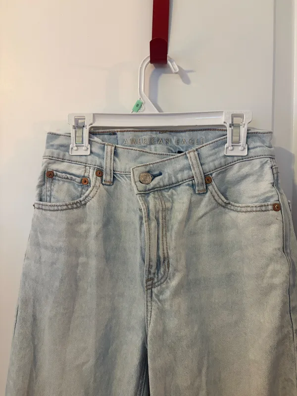 american eagle strigid highest rise baggy straight - Image 3