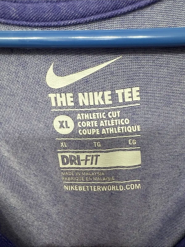 Nike Women’s V-Neck Performance Tee in Purple - Image 2