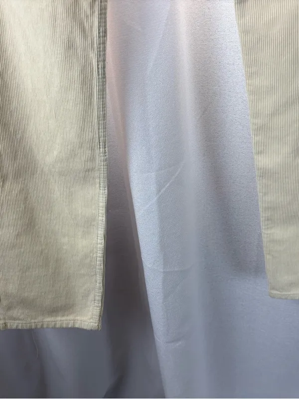 John Galt White Corduroy Straight Leg Jeans with‎ 5 Pockets Size Small Cream NWT - Image 5