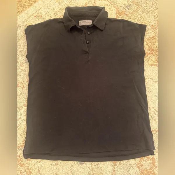 Figs pro collared black tee - Image 2