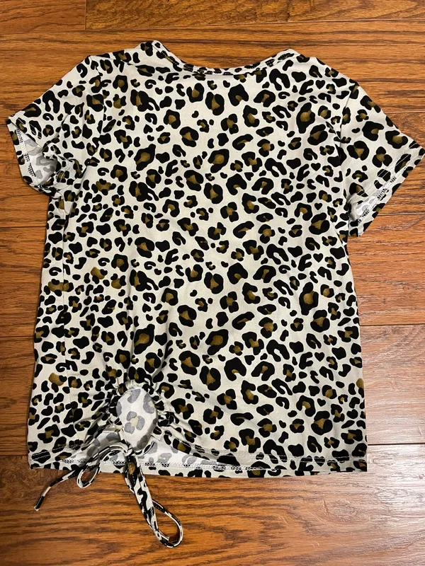 Leopard Print Top Multi Size XS - Image 2