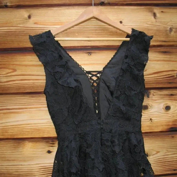 Michael Costello X Revolve Kandie Mini Lace Dress S - Image 7