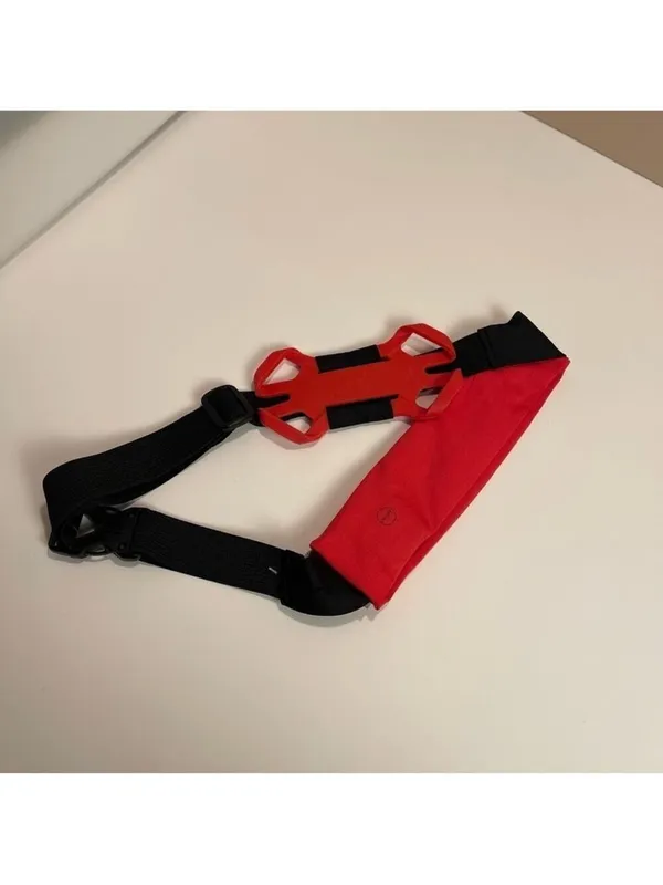 Perfect Red Running Belt Waist Fanny Pack Phone Holder Adjustable Fitness NEW - Image 5