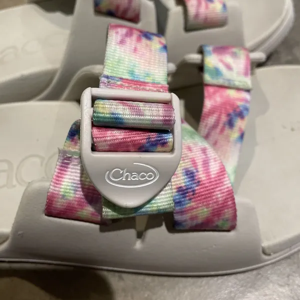 Chacos Women's Chillos Sandal Slide Light Tie Dye Size 9 Adjustable Strap - Image 9