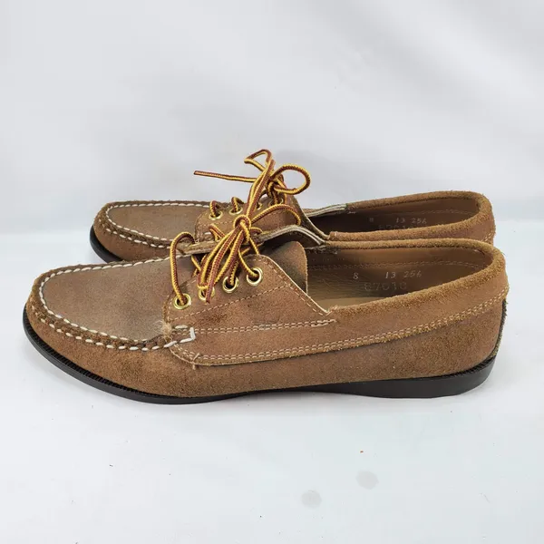Timberland Boat Shoes Women 8 Brown Suede Moccasin Made in USA 87010 Vintage - Image 3