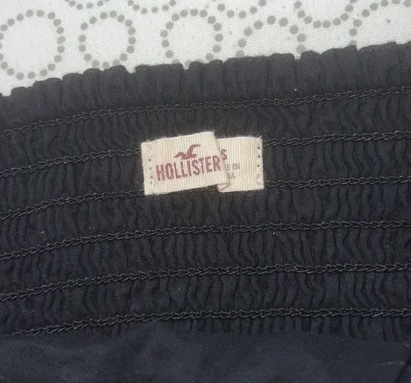 Hollister Black Crochet Halter Top - Image 4