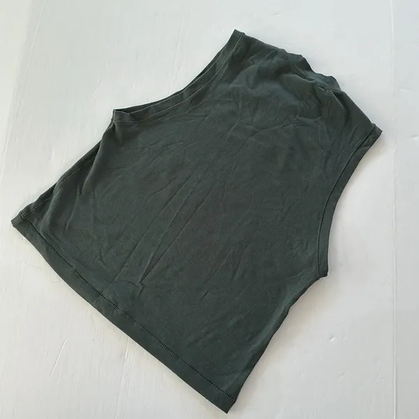 SKIMS Crop Tank Deep Sea Green Size 2X new - Image 3
