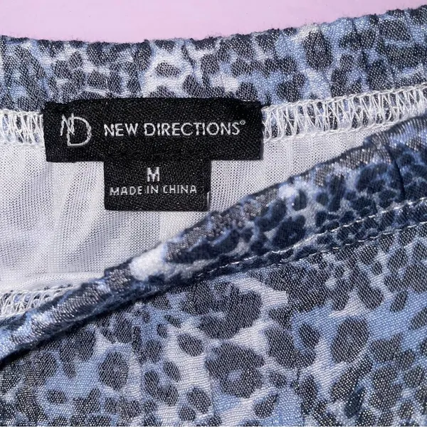 New Directions M Maxi Skirt Boho Animal Print Flounce Pull On - Image 5