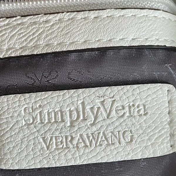 Simply Vera Wang Vintage Hobo Bag Color White Classic Y2K 90s - Image 4