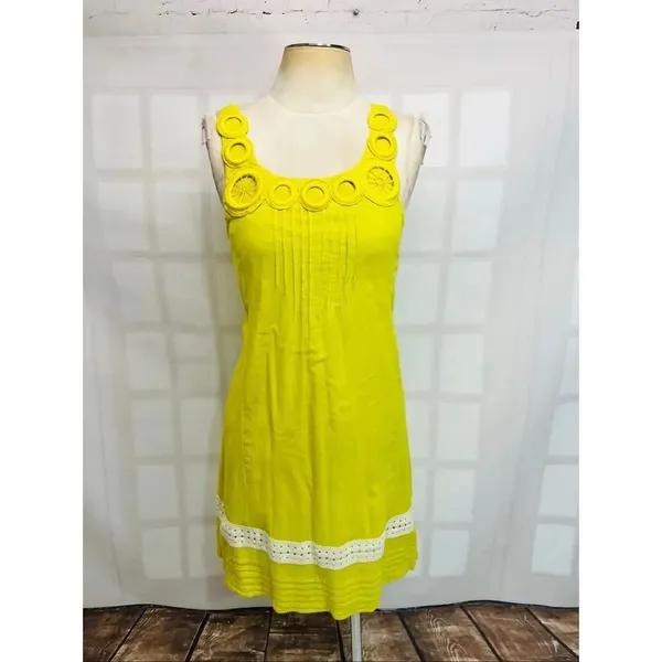 Anthropologie Edme & Esyllte Yellow Ipanema Utilla Sleeveless Sundress Size XS - Image 3